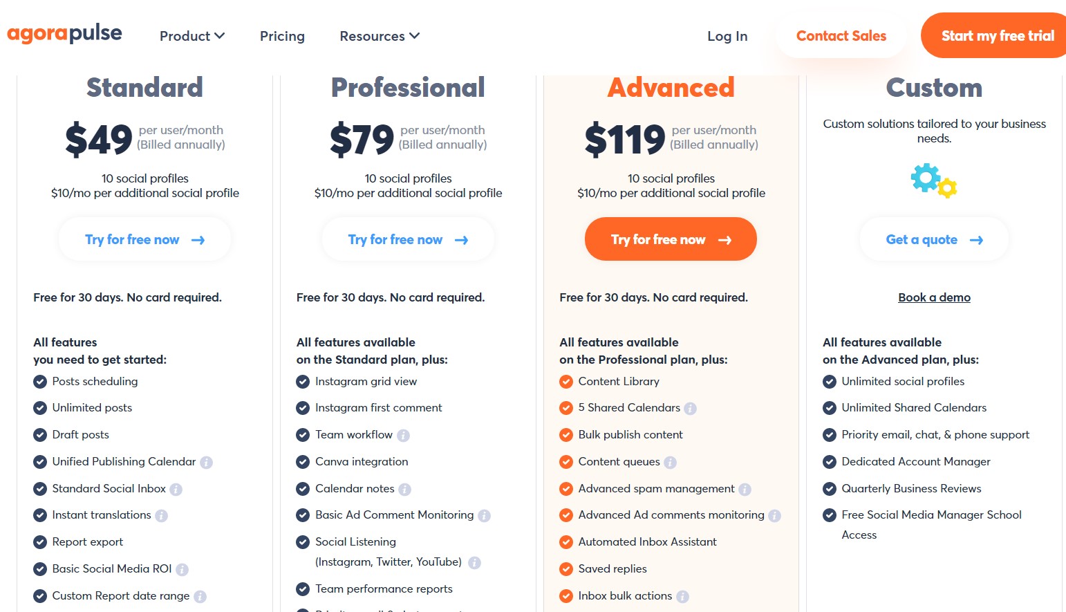 Pricing Agorapulse