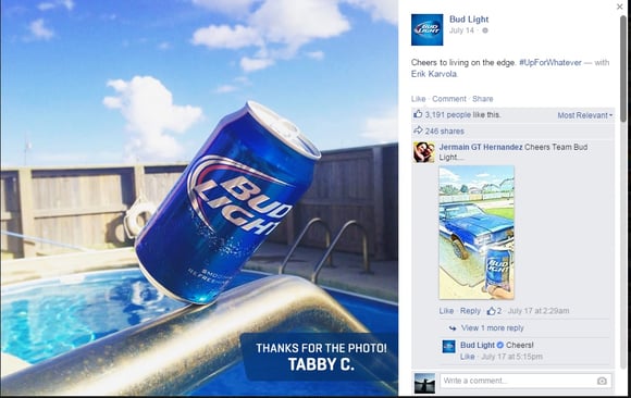 Visual Content Marketing: Bud Light