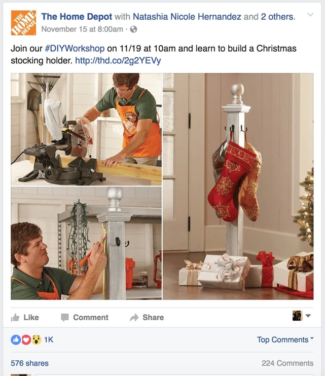 holiday social media posts-homedepotDIY