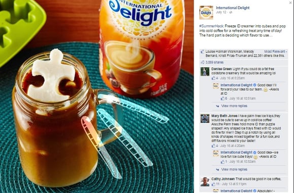 Visual Content Marketing: International Delight