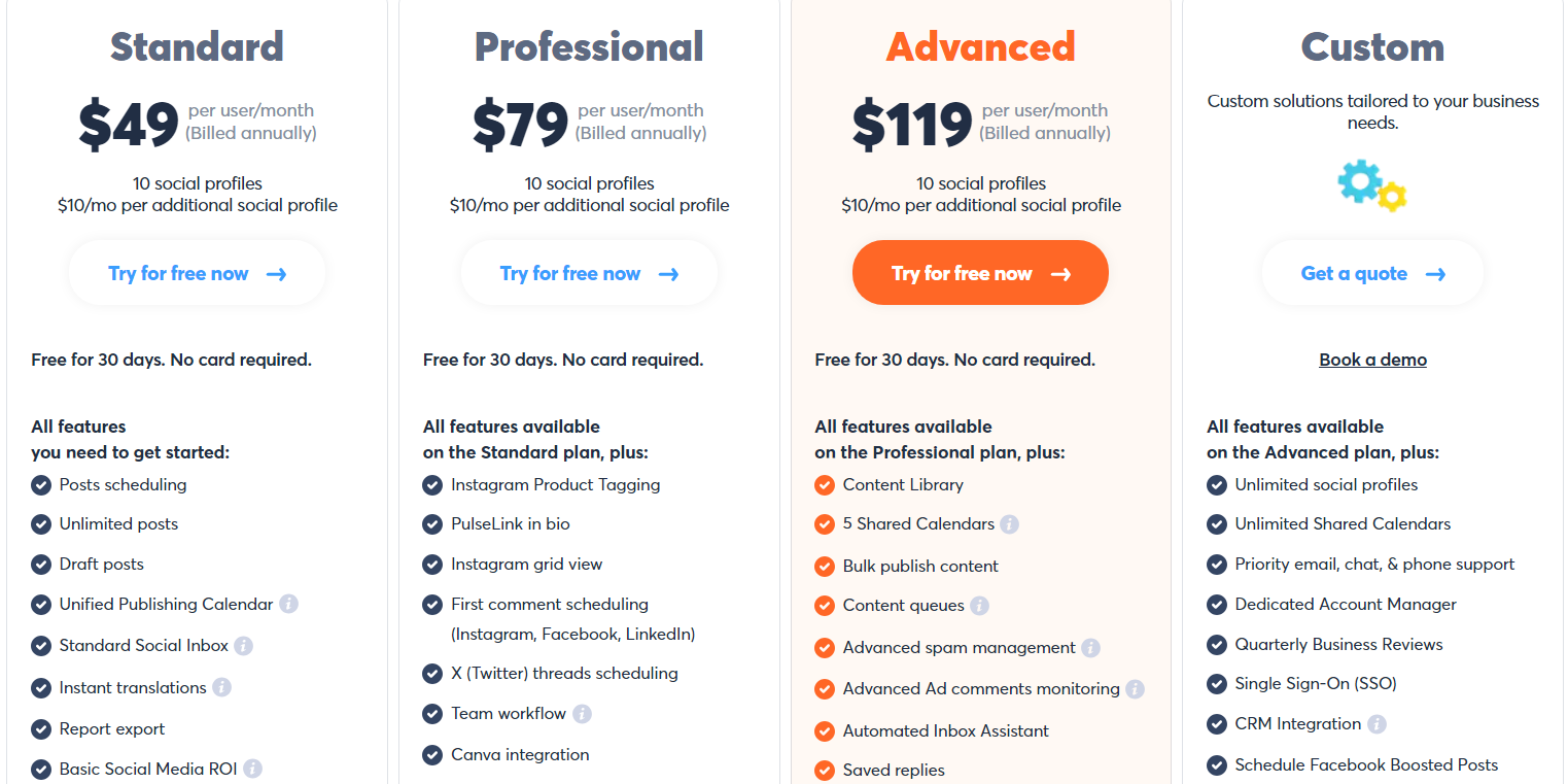 Pricing
Agorapulse
